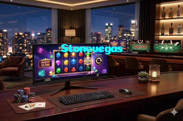 Stonevegas casino presented on mobile device in Pakistan with slots and live games